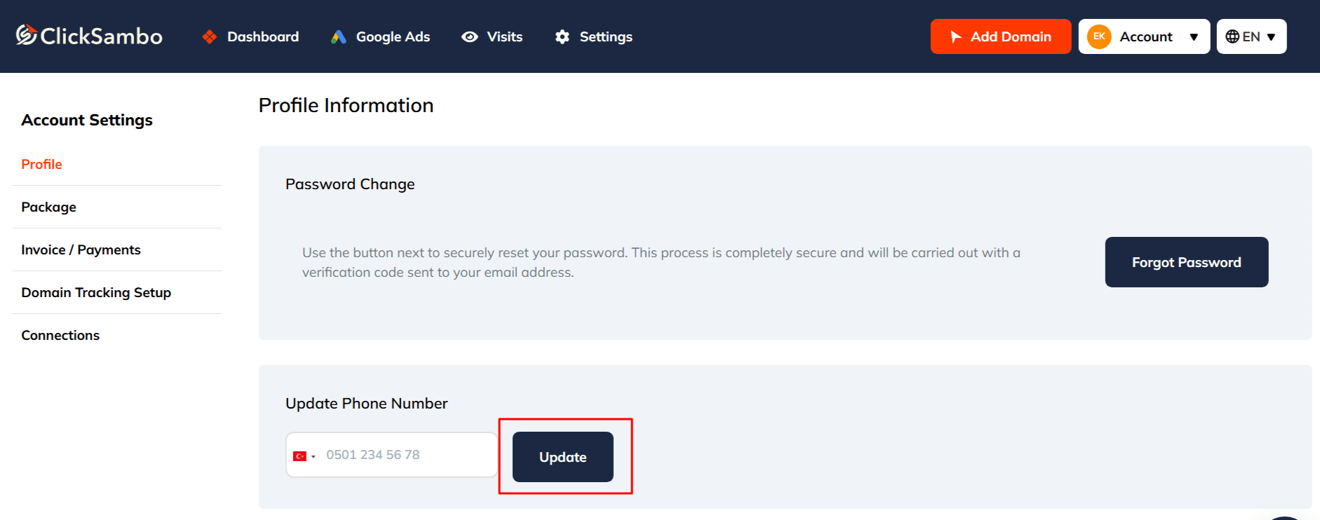 How to Update Your Phone Number