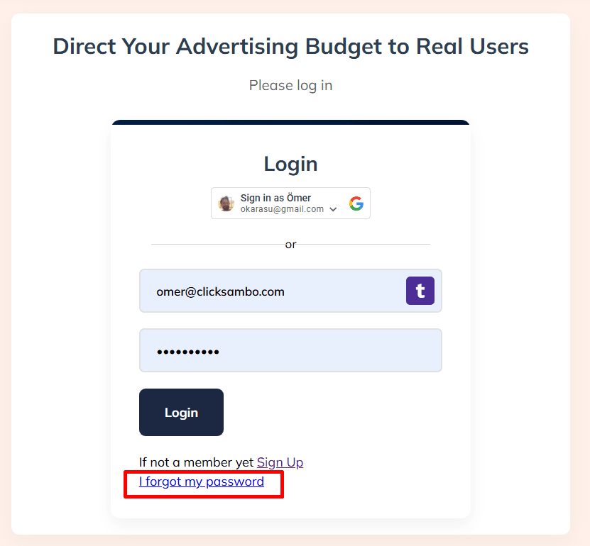 How to Reset/Change a Forgotten Password