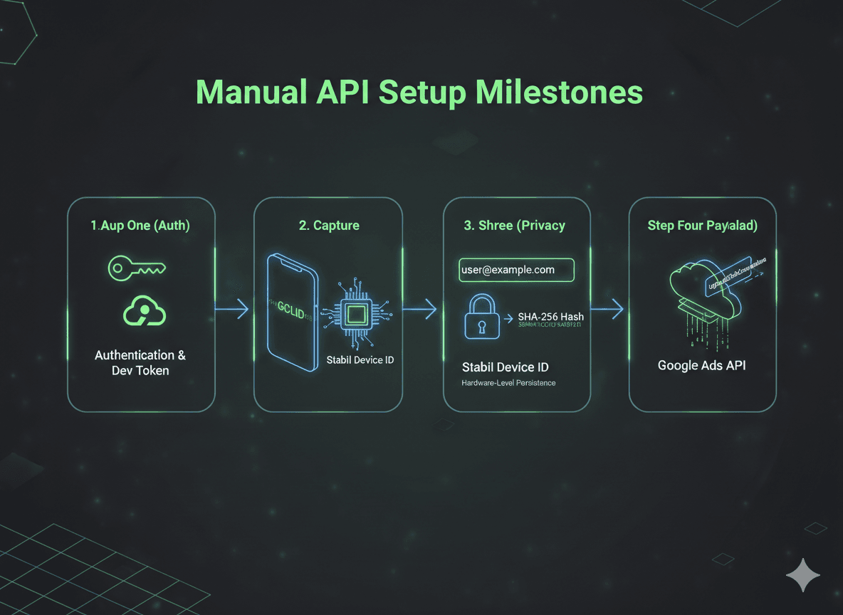 How to Manually Setup Google Ads offline conversion with API?