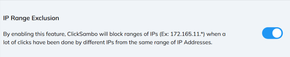 IP Aralığı Hariç Tutma