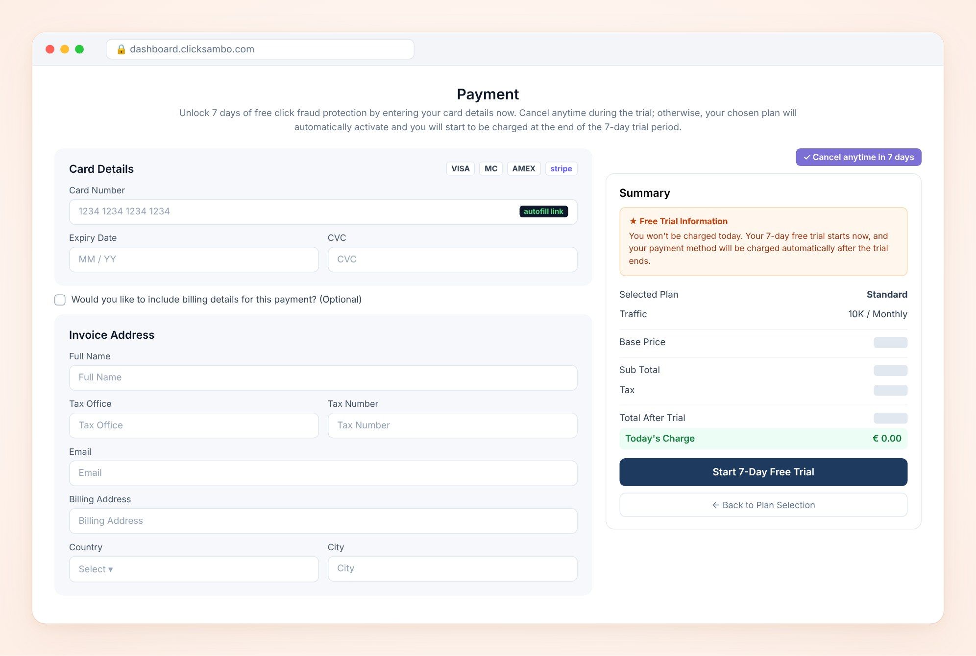 Setting Up Your Plan & Starting Your Free Trial