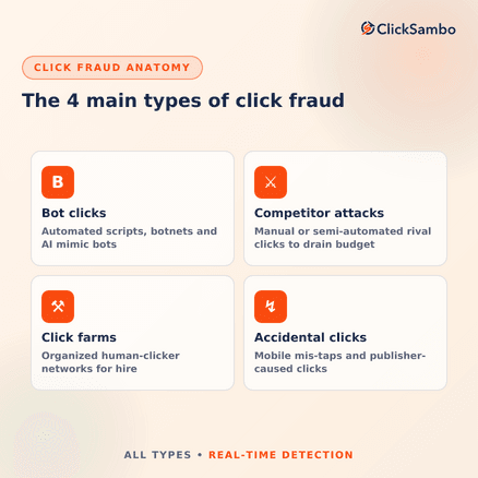 What Is Click Fraud? The 4 Main Types Explained